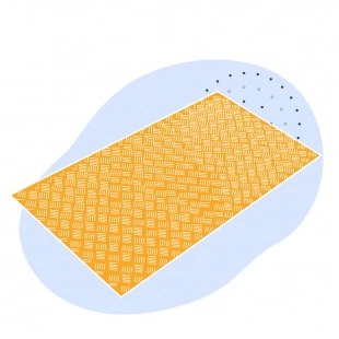 Лист нержавеющий рифленый Ромб 5х1500х3000 мм AISI 304