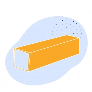 Оцинкованная квадратная труба 40х40х6 мм Ст3сп ГОСТ 8639-82