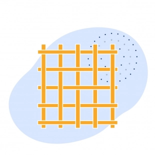 Стальная канилированная сетка 4x1.6x1.6 мм 45 ГОСТ 3306-88