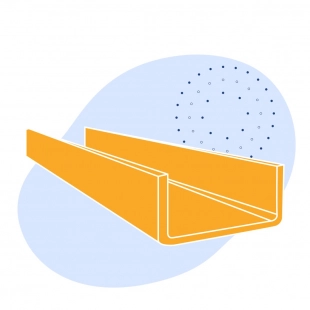 Швеллер стальной гнутый равнополочный 250х60х3 мм Ст3сп ГОСТ 8278-83