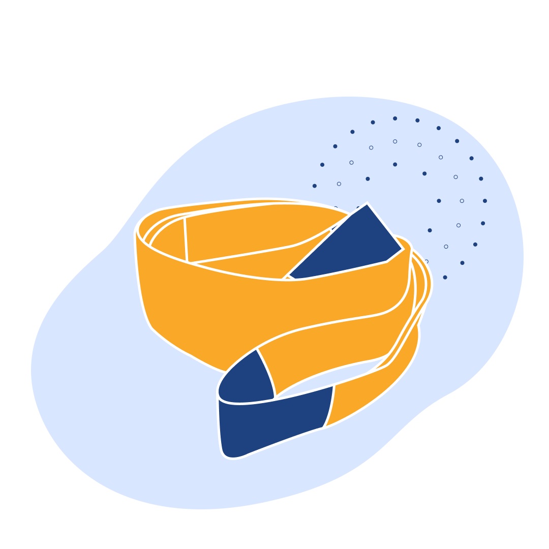 Строп двухпетлевой текстильный желтый 3 т 1 м