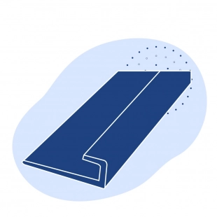 Алюминиевый профиль L-образный 140x10x10 мм АМцС ГОСТ 13737-90