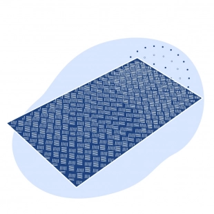 Лист нержавеющий рифленый Ромб 5х1500х3000 мм AISI 304