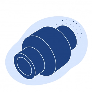 Клапан обратный полипропиленовый ДУ 100 мм